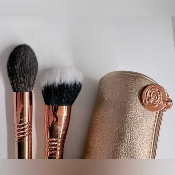 Sigma Bloom + Glow Brush Set & Beauty Bag - Rose Gold NWOT - Picture 9 of 12